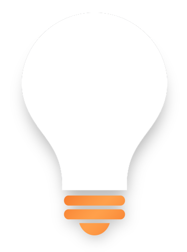 An electrical repair icon featuring a light bulb on a white background.
