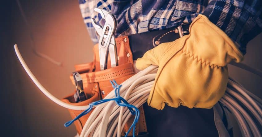 Licensed Electrician Inspecting Home Electrical Panel NJ