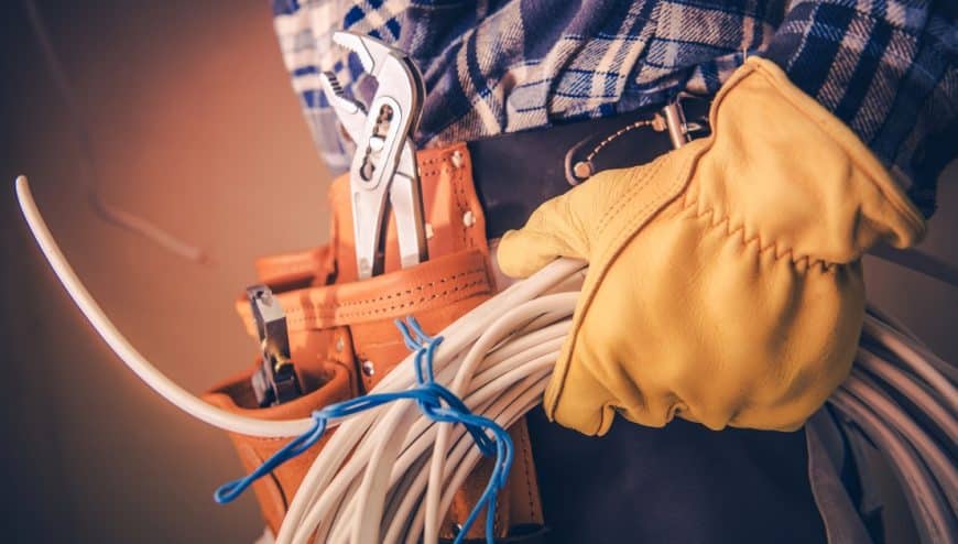 Licensed Electrician Inspecting Home Electrical Panel NJ