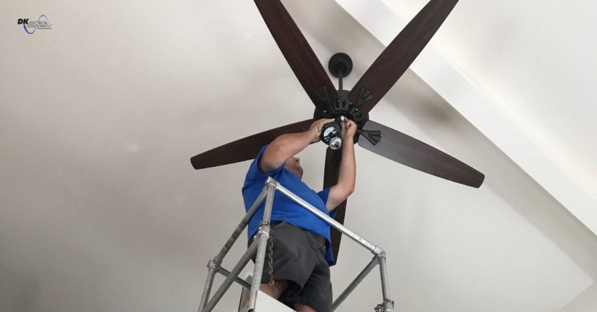 Ceiling fan installation and repair in South Jersey by DK Electrical