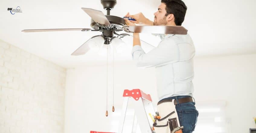 Effective ceiling fan troubleshooting and installation in South Jersey by DK Electrical.