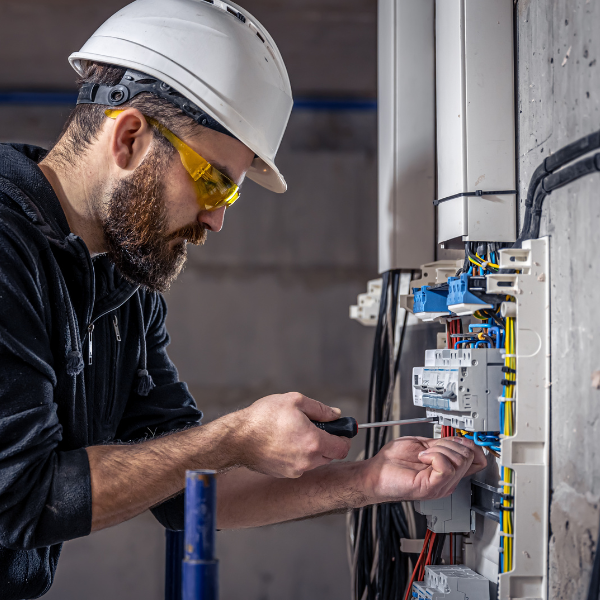 EV charger installation process wiring